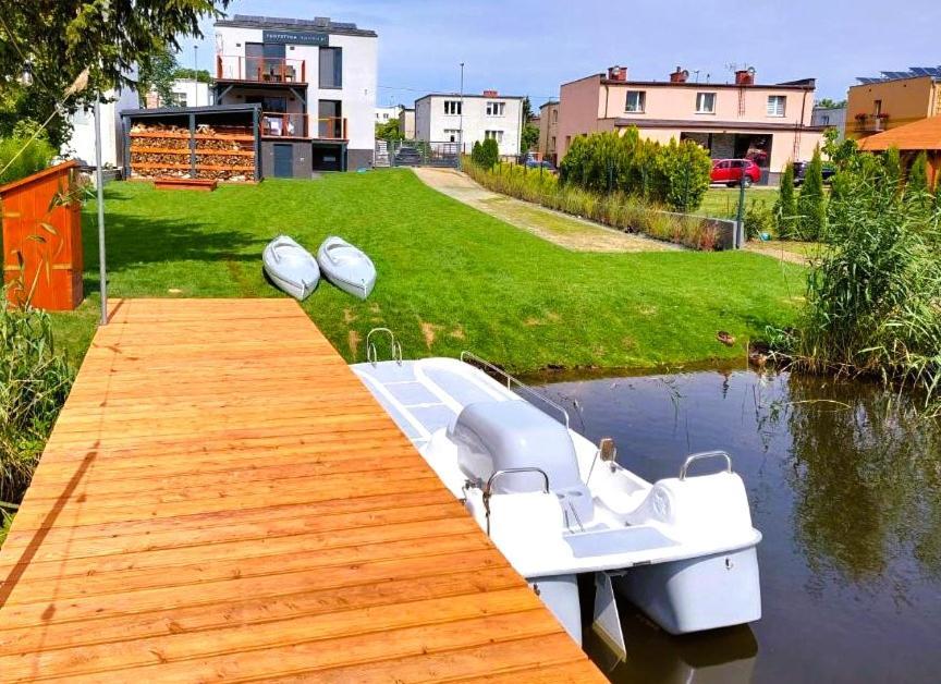 4Jeziora - Prywatny Dostep Do Rzeki, Pomost, Ogrodem, Wiata Grillowa, Rowerek Wodny, Kajaki I Sup W Cenie, Parking, Psiaki Dozwolone Ilawa Ngoại thất bức ảnh